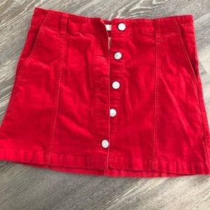 Red forever 21 skirt size 29